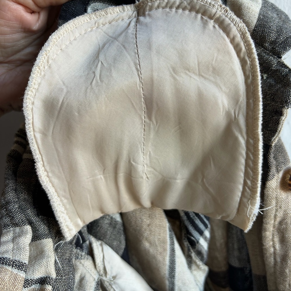 Bianca Nygard Women’s Plaid Button-Front Jacket in Beige and Black - Picture 6 of 6